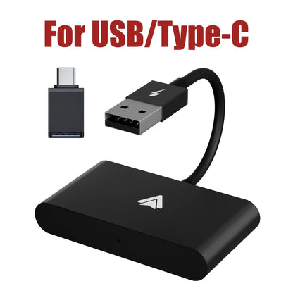 Wireless CarPlay Adapter for Android/Iphone IOS Convert Wired CarPlay to Wireless Dongle Plug Paly USB/Type-C Auto Car Adapter