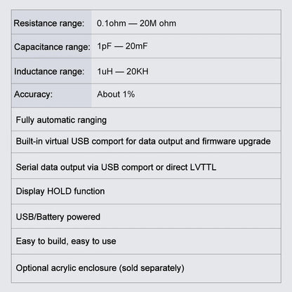 High Precision Capacitance Meter Tester multimeter