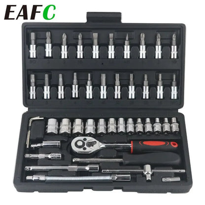 46pcs Car Repair Tool Kit  Socket Set