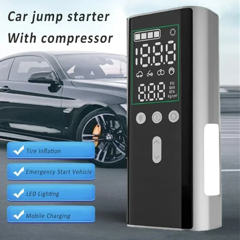 Car Jump Starter Air Pump 4 in 1 Air Compressor
