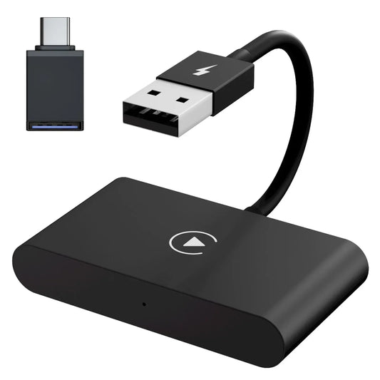 Wireless CarPlay Adapter for Android/Iphone IOS Convert Wired CarPlay to Wireless Dongle Plug Paly USB/Type-C Auto Car Adapter