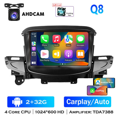 Double Din For HOLDEN VF COMMODORE 13-17 4G Android w heads up display