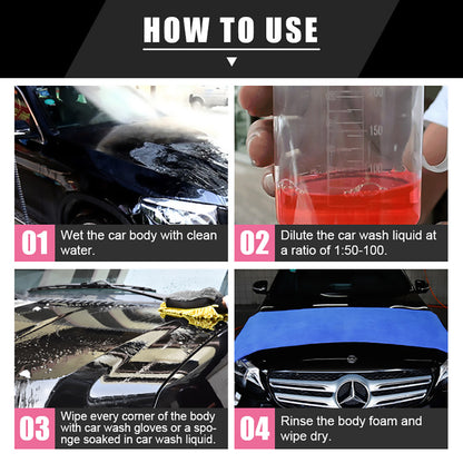 Car Wash Shampoo 500ML/Bottle Super Foam  Detailing Car Products